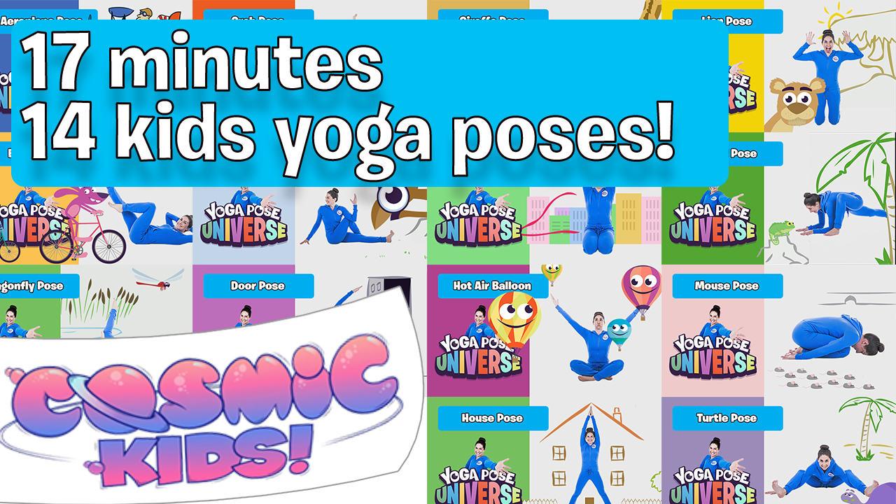 14 Kids Yoga Poses | Yoga Pose Universe (Compilation 1)