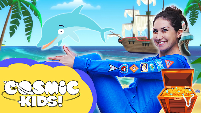 Popcorn and the Pirates 🏴‍☠️ 🐬 | Saturday Morning Yoga!