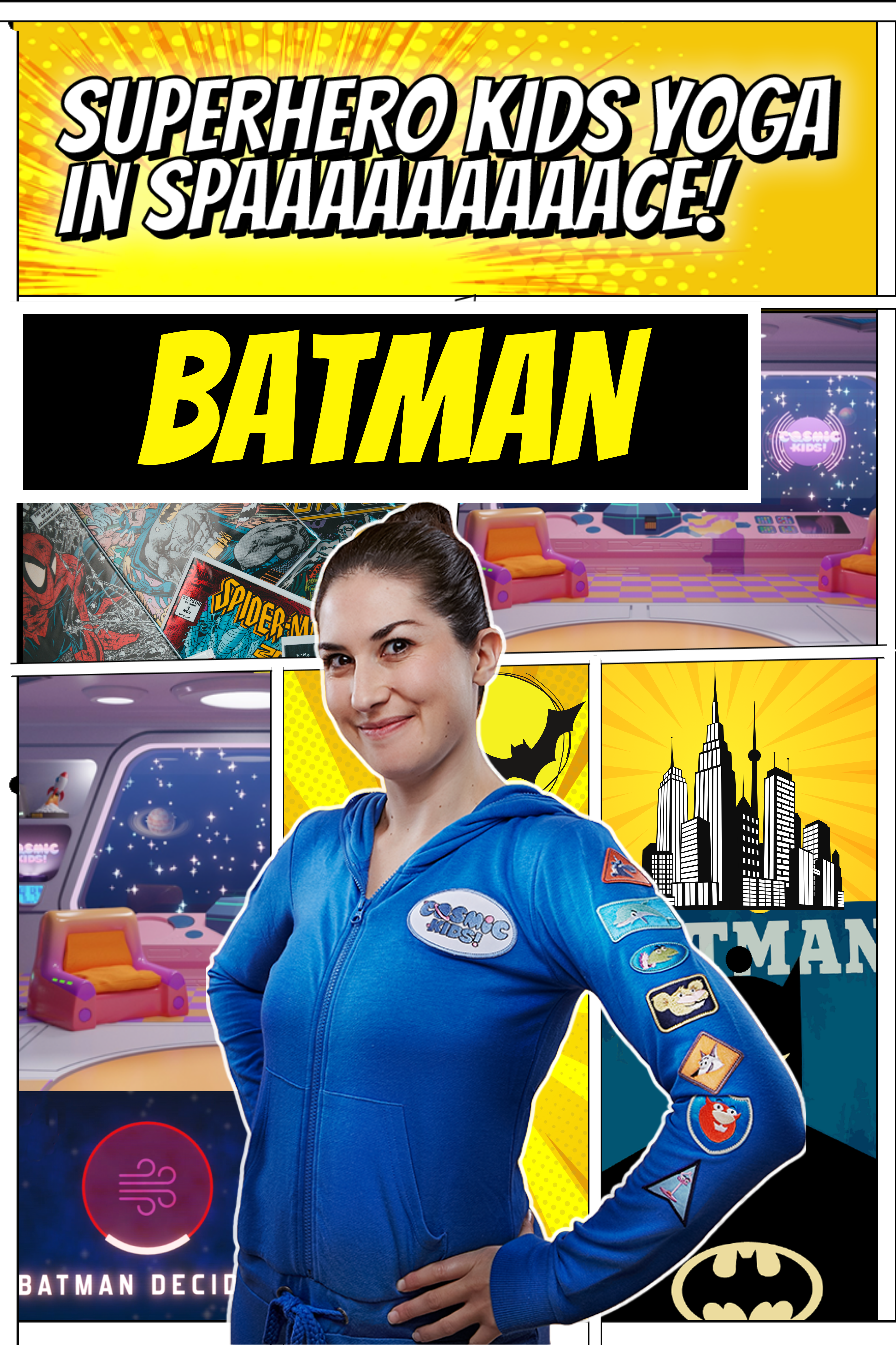 Batman | Superhero Kids Yoga in Space