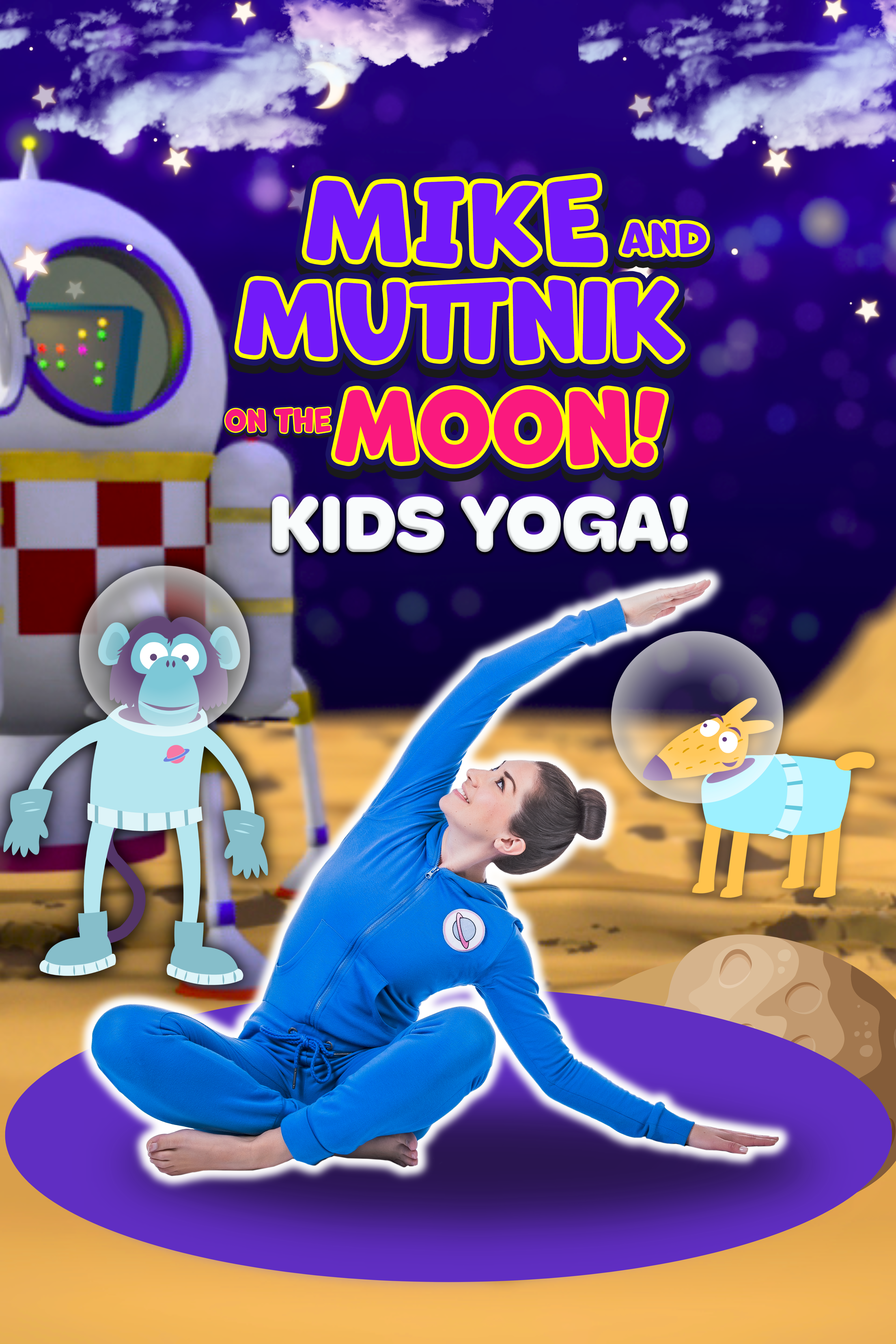 Mike and Muttnik on the Moon | Yoga Adventure!