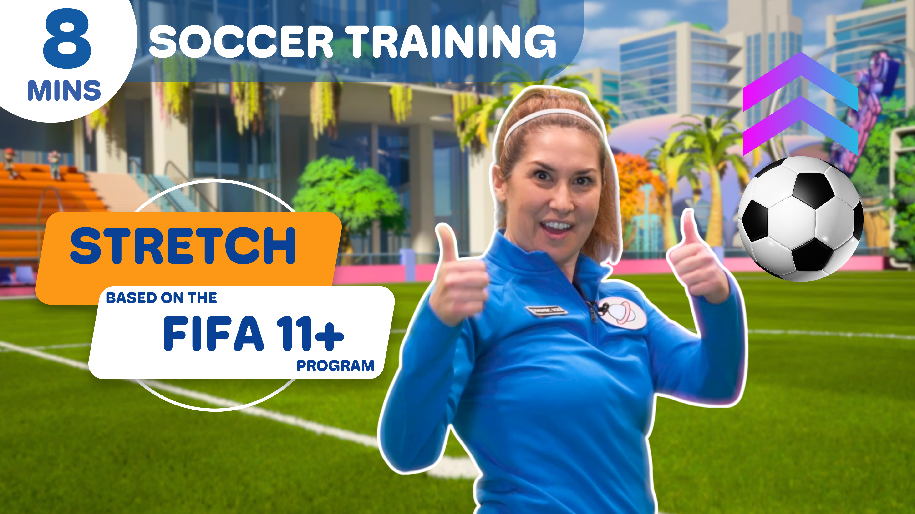 8 Minute Stretch Based Soccer Training for Kids! | Cosmic Kids Sports