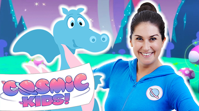 Fun kids yoga and a guided meditation (all DRAGON-themed!) (23 mins)