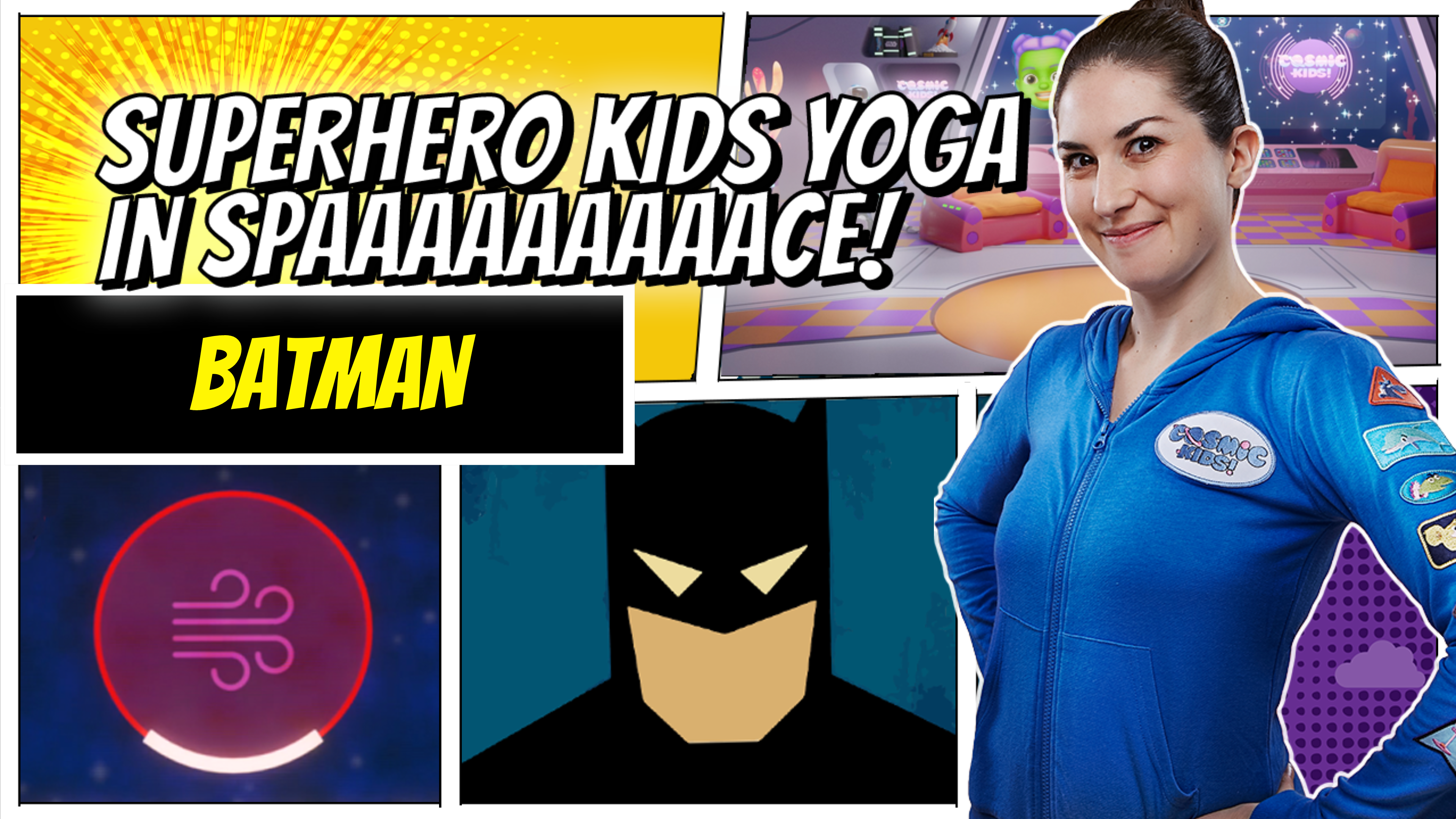 Batman | Superhero Kids Yoga in Space 