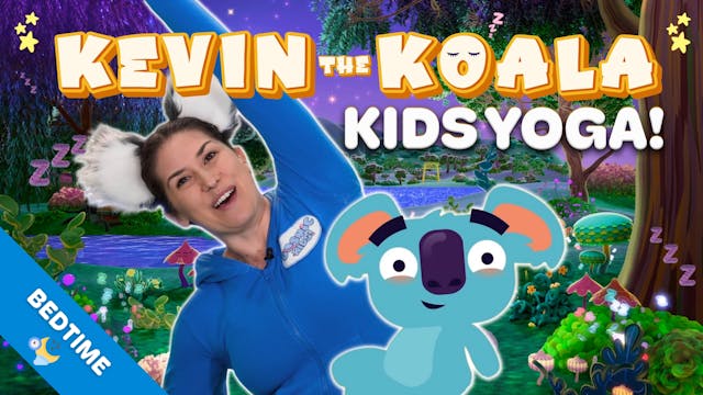 Kevin the Koala Can't Sleep | Yoga Ad...