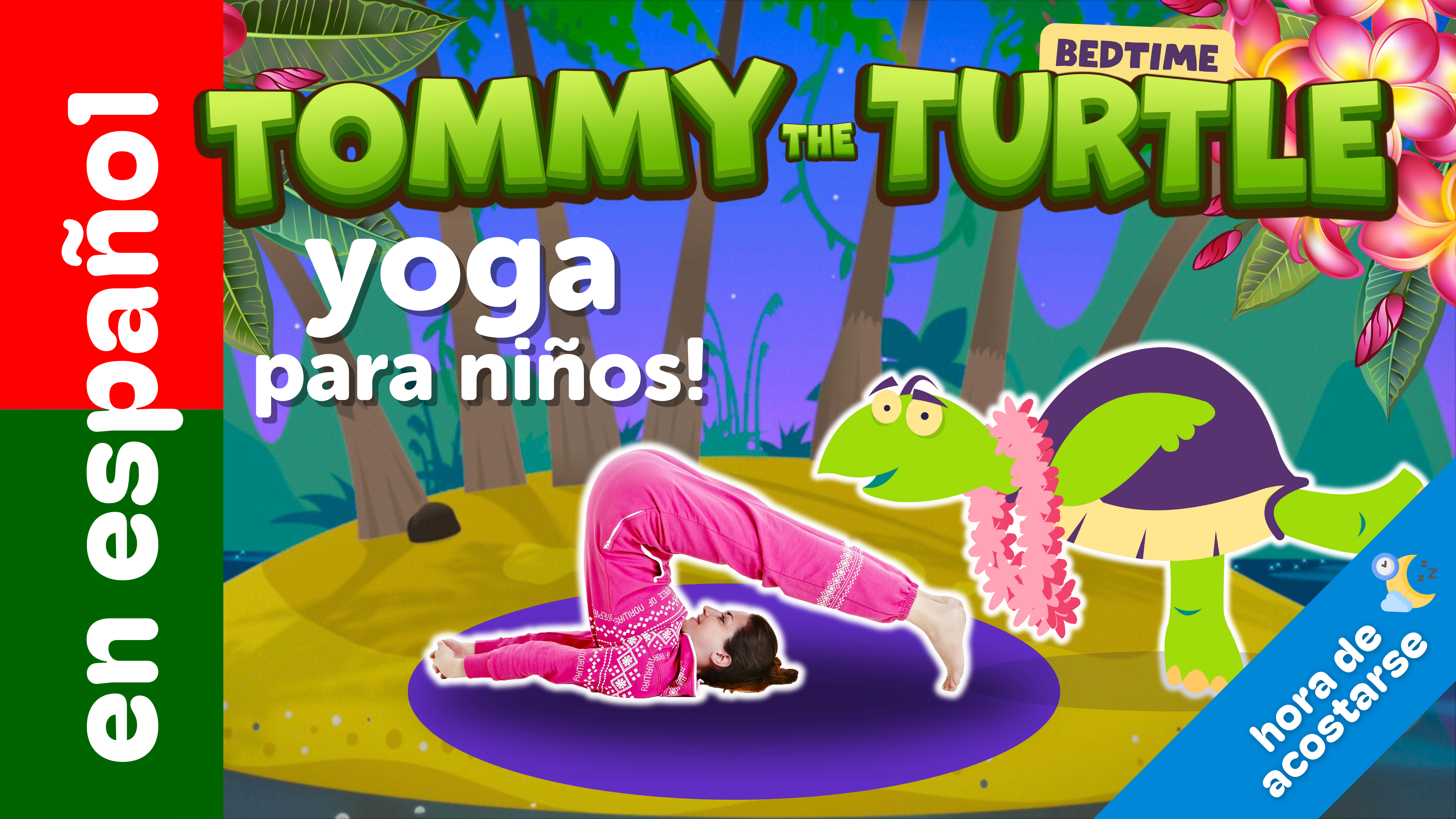 Tommy, la Tortuga de la Hora de Dormir (en Español) | Una aventura de Kids Yoga!