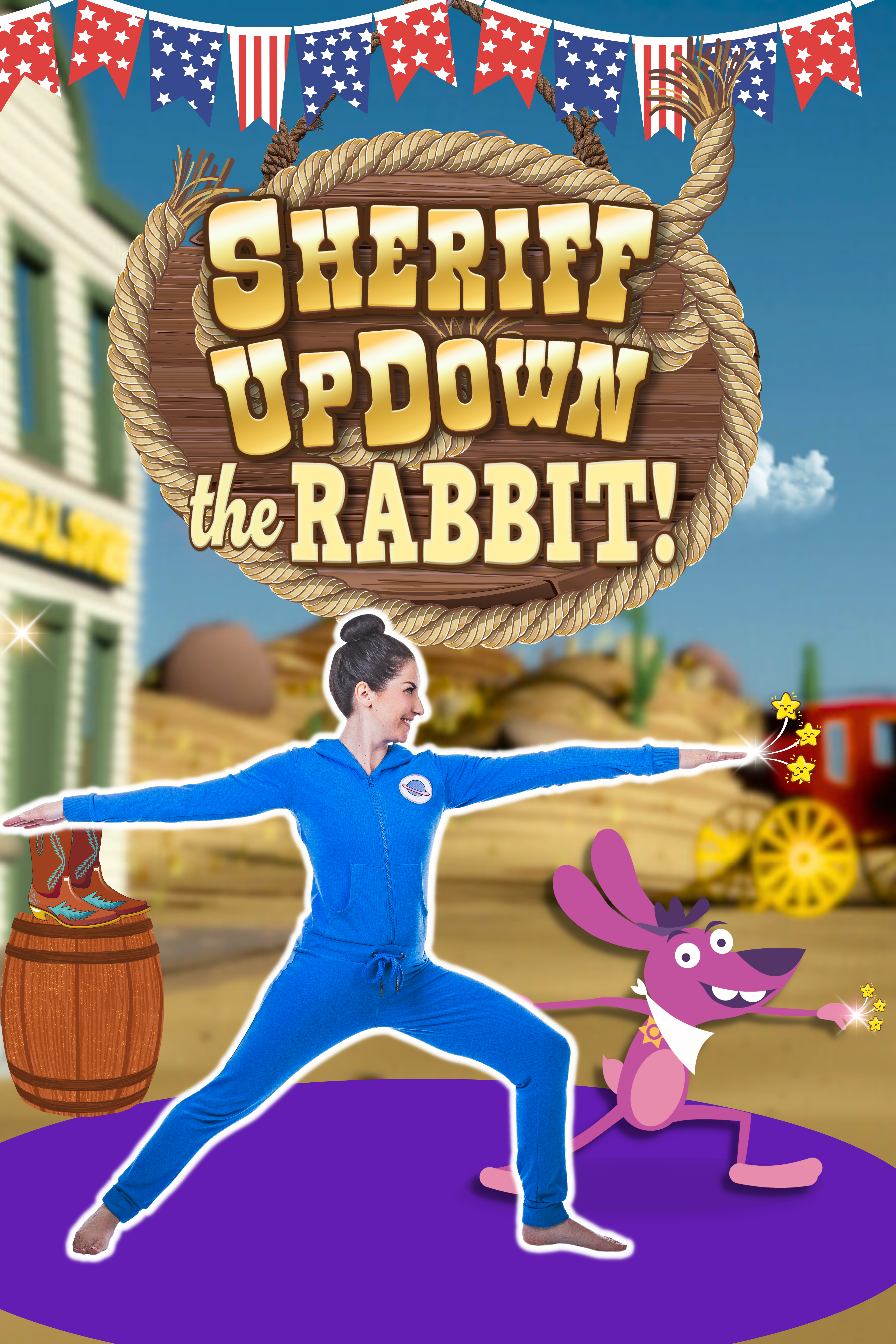 Sheriff Updown the Rabbit | Yoga Adventure!