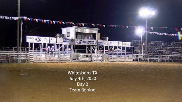 Whitesboro 070420 Team Roping