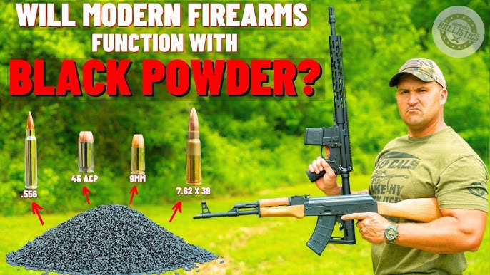 Will Modern Firearms Function With Black Powder? (AR-15, AK-47, Glock 17)