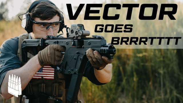 This gun empties a full magazine in under a second. The Kriss Vector
