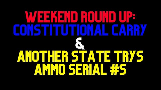 Weekend Round-Up  Constitutional Carr...