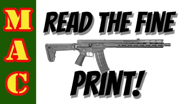 Read the fine print! Problems with the FoxTrot Mike 102 AR15?