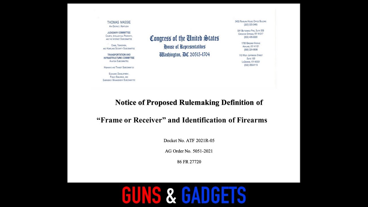 27 US Reps Beat Up ATF In Frame_Receiver Comments & Call For Immediate Removal