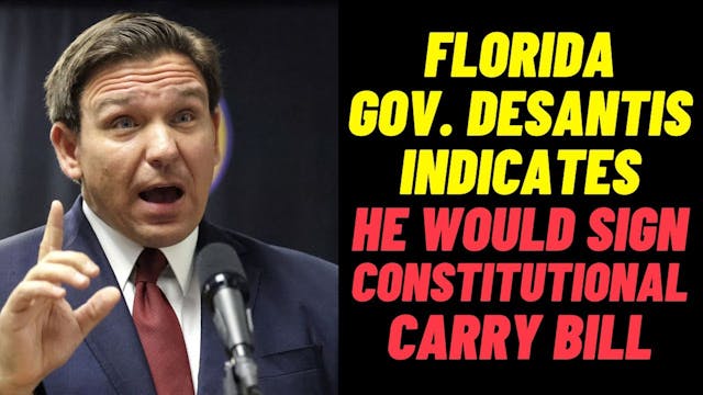 Florida Governor DeSantis Indicates H...