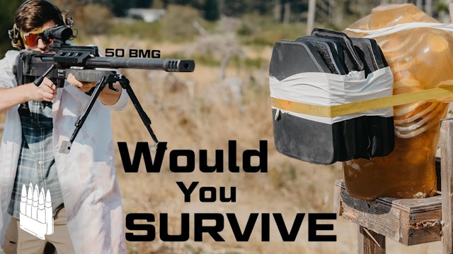 Can body armor stop a 50 CAL? Could You survive if it did?