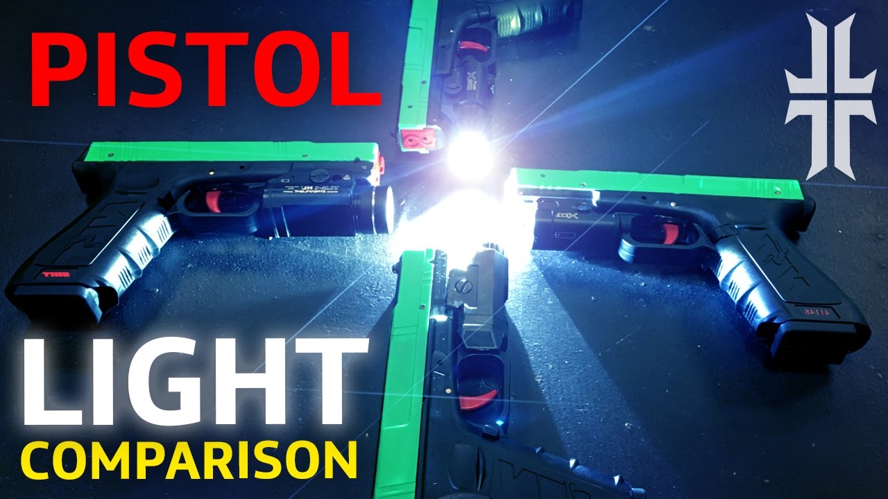 Pistol Light Comparison - Surefire x300u, XC1, Streamlight TLR, and Inforce APL 