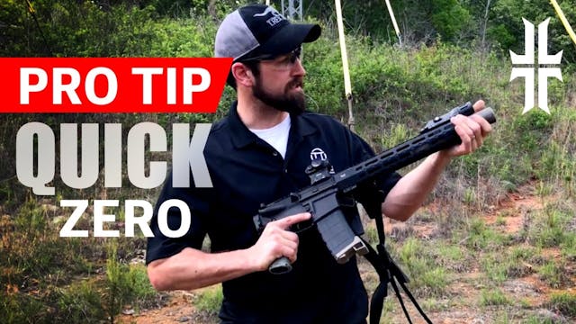 Pro Tip | Quickly Zeroing an AR-15