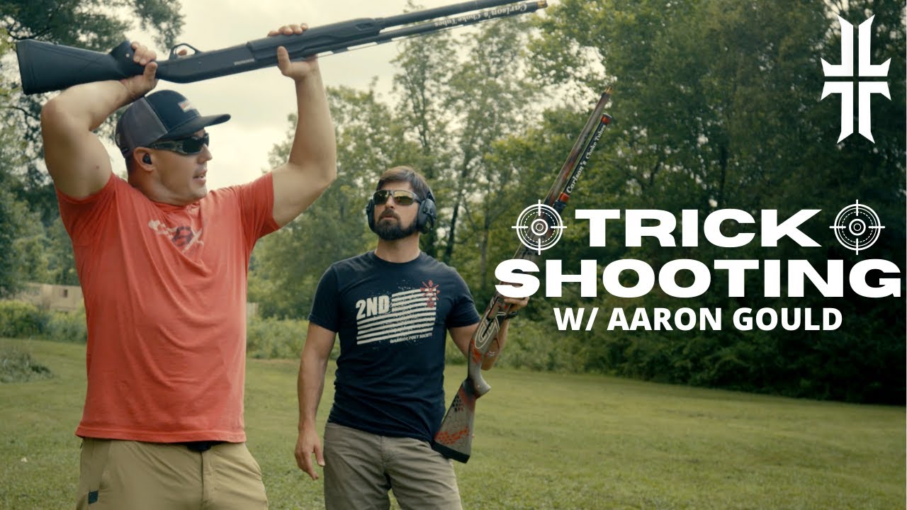 How to do Shotgun TRICK SHOTS w Aaron Gould