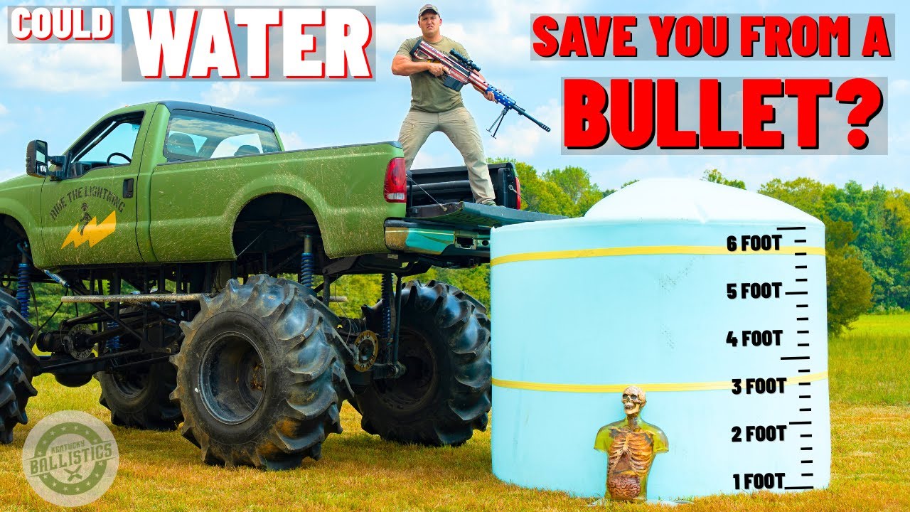 Could WATER Save You From A BULLET  (50 BMG, 556, 9mm  More)