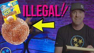 ILLEGAL DISH PAN SCRUBBER & much MUCH MORE!!