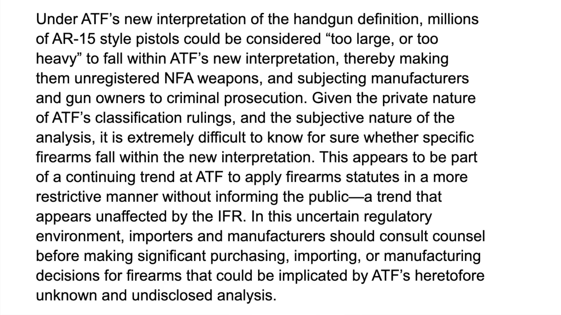 The ATF Had Redefined What A Pistol Is_ Are You Now A Criminal?