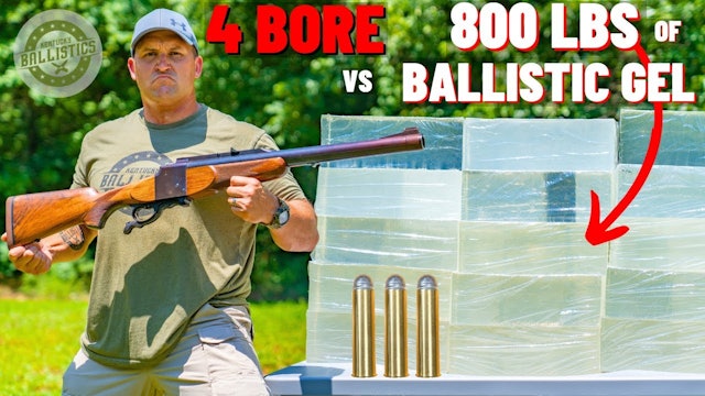 4 BORE Rifle vs Ballistic Gel (The Biggest Rifle Ever !!!)
