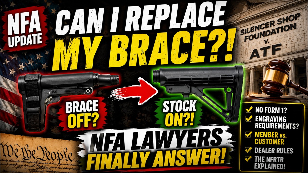 CAN I REPLACE MY BRACE NFA Lawyers Finally Answer