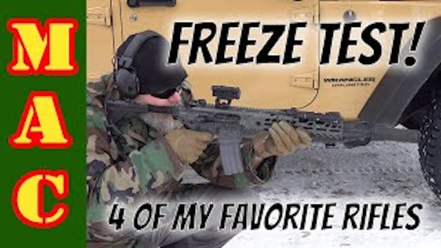 Let's see if we can break them! Freezing testing my favorite rifles!
