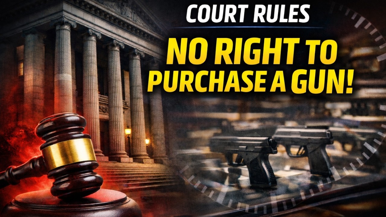 Federal Court： You Have NO RIGHT To Purchase A Firearm!
