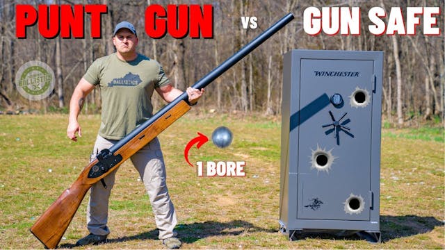 PUNT GUN vs Gun Safe (The Biggest Sho...