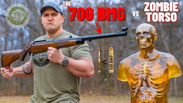 700 BMG Rifle vs Zombie Torso (How Powerful Is 700 BMG ???)