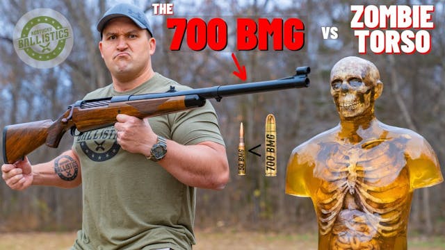 700 BMG Rifle vs Zombie Torso (How Po...