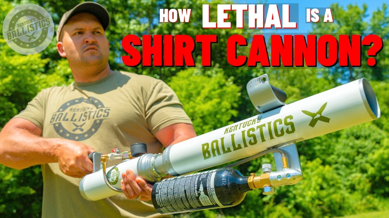 How Lethal Is A T-SHIRT CANNON ？？？