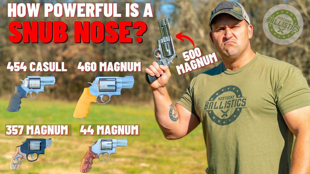 How POWERFUL Is A Snub Nose Revolver ACTUALLY? (500 S&W,460,454 Casull & More)