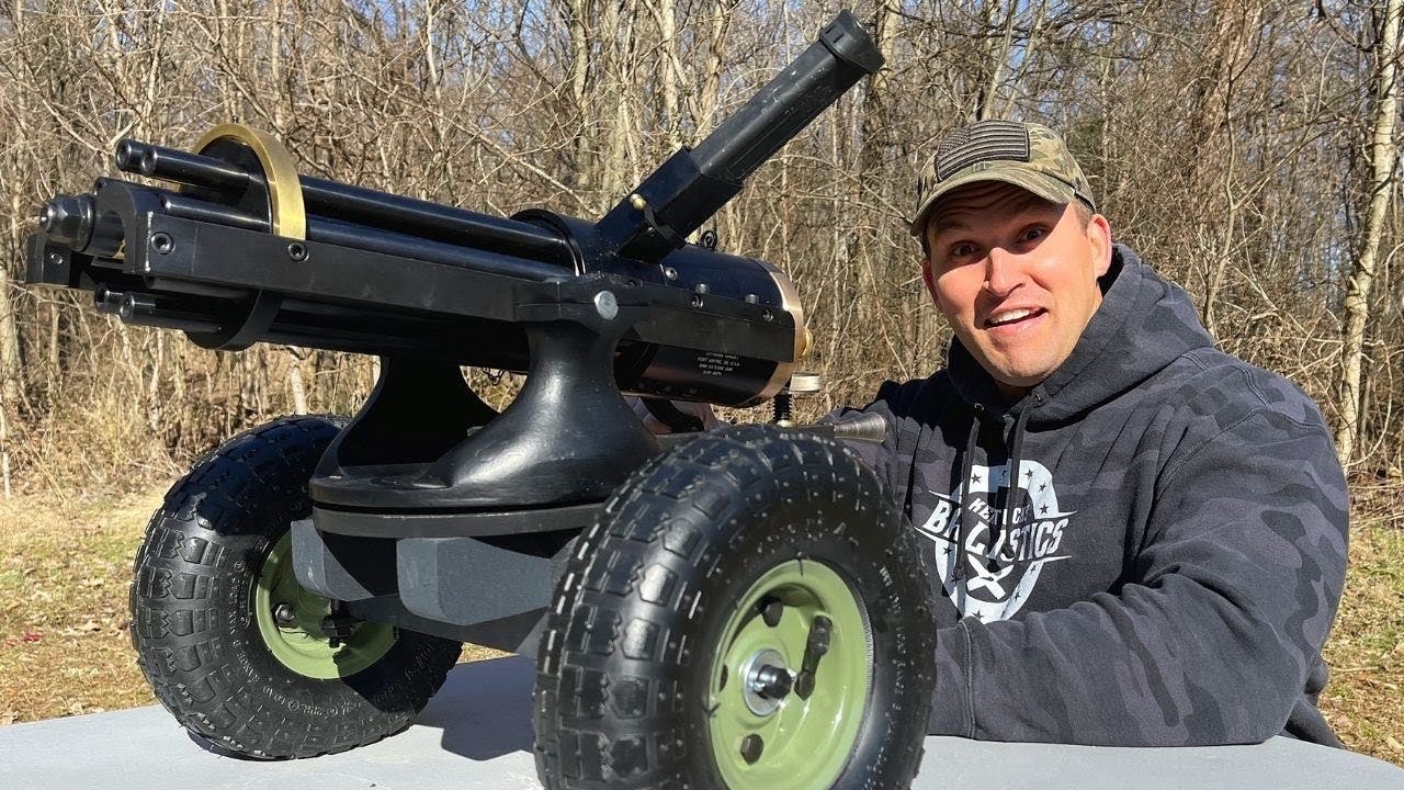 THE GATLING GUN !!! 😱 Kentucky Ballistics Warrior Poet Society Network