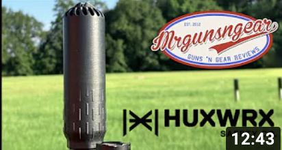 HUXWRX FLOW 556k Flow Through Compact 3D Printed Silencer Review 🇺🇸