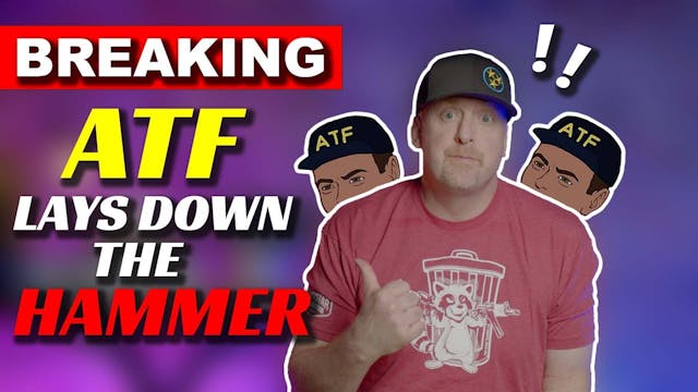 BREAKING! The ATF has DROPPED THE HAMMER