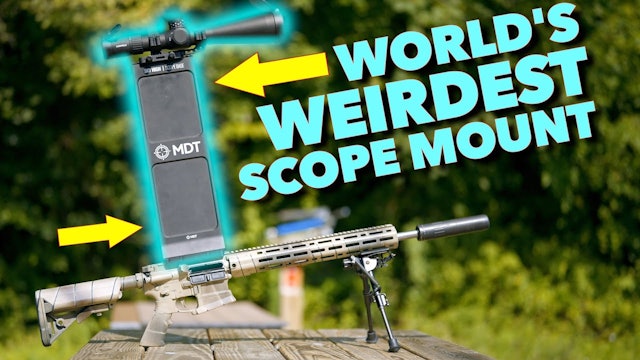 Shooting with WORLD'S WEIRDEST SCOPE MOUNT from MDT!