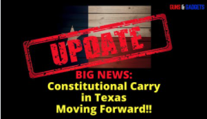BIG NEWS on Constitutional Carry in Texas