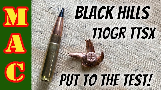 TEST Black Hills 300BLK 110gr TTSX