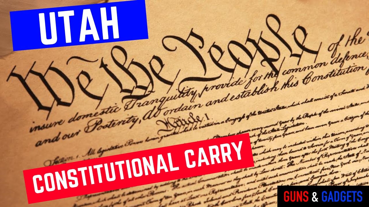 Utah Governor Will Sign Constitutional Carry Into Law!