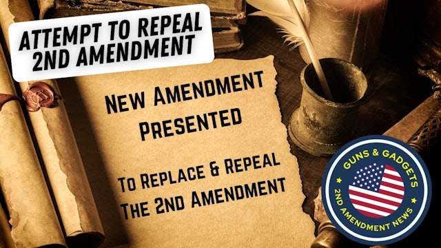 ATTENTION_ An Amendment To REPEAL & REPLACE The 2nd Amendment