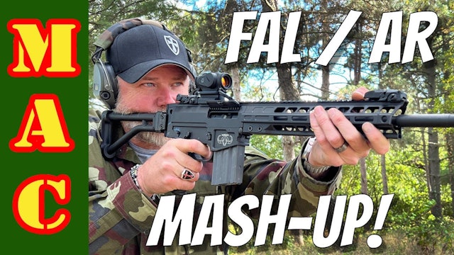 AR15 - FAL Hybrid rifle! Crazy mash-up that's unique.