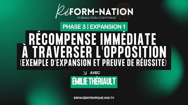 Récompense immédiate à traverser l'op...