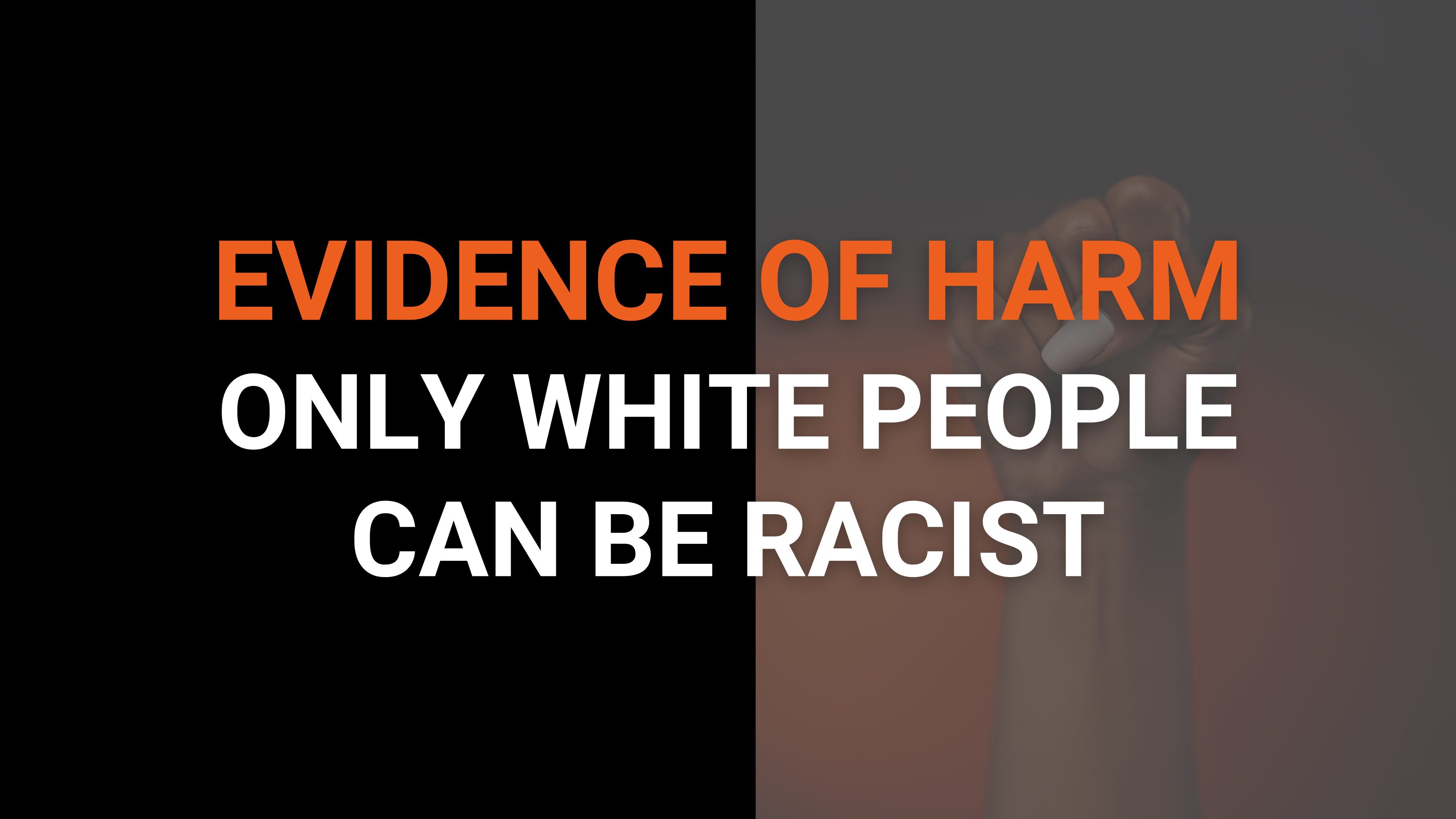 Alert Reel: Only White People can be Racist