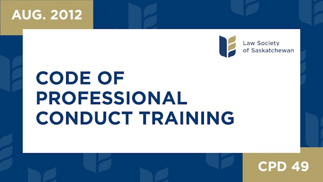 CPD 49 - Code of Professional Conduct...