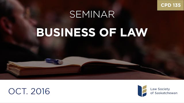 CPD 135 - The Business of Law