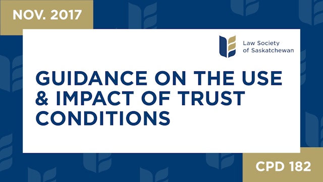 CPD 182 - Guidance on the use and impact of Trust Conditions