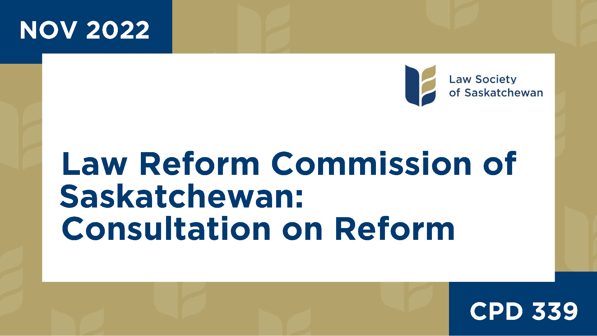 CPD 339 - Law Reform Commission of SK - Reform of The Libel and Slander Act