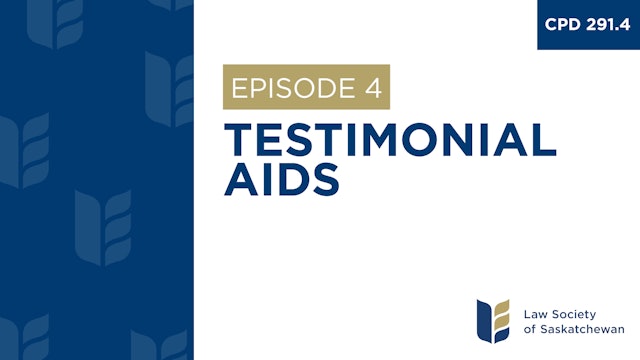 [E4] Testimonial Aids (CPD 291.4)