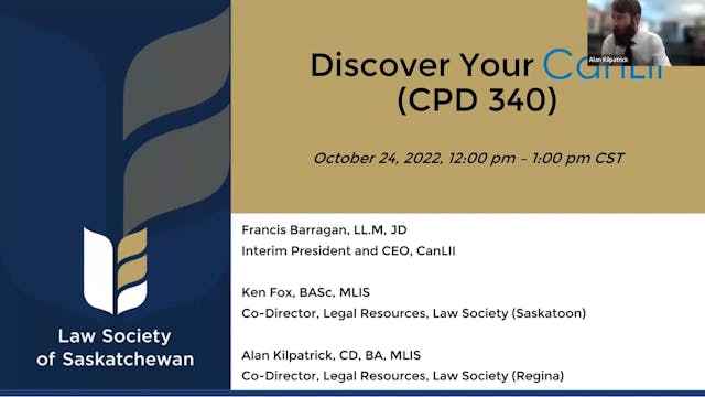 CPD 340 - Discover Your CanLII